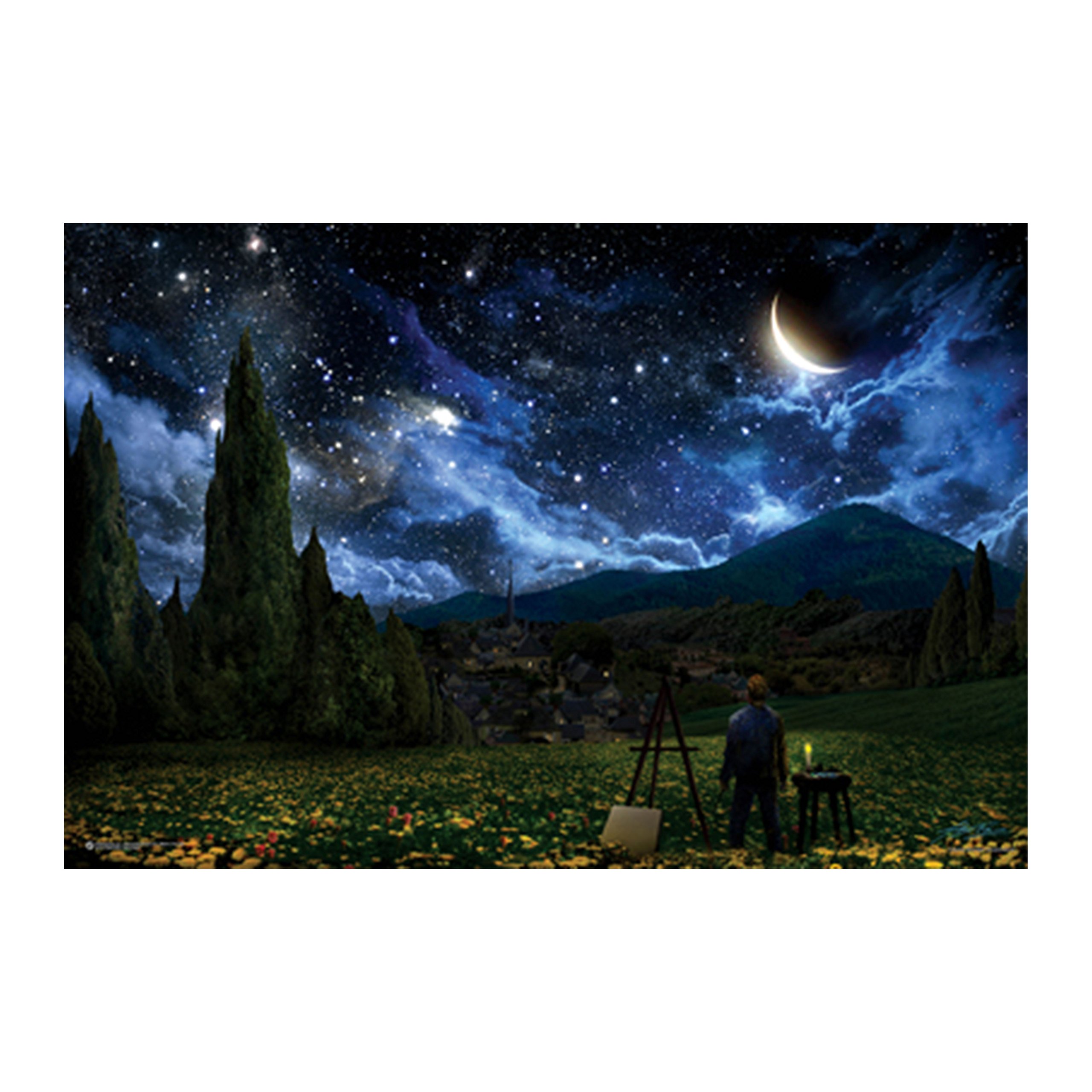 夜空/ポスター Amazon.co.jp: 川瀬巴水 ポスター 複製 『雪の夜（浦安）』 A3